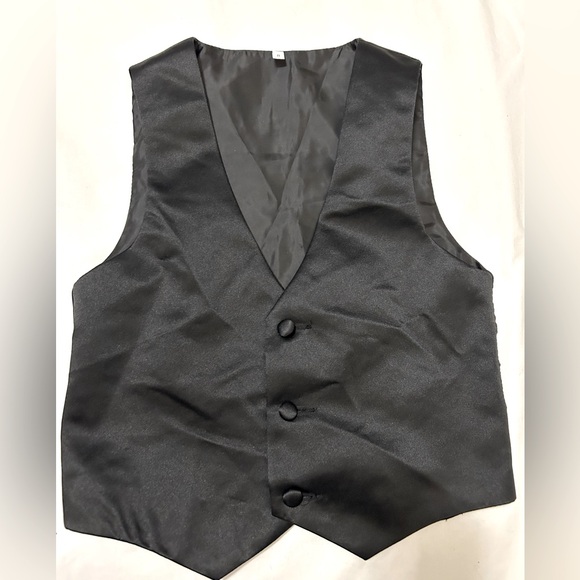 Black vest boys youth size 8 - Picture 1 of 5